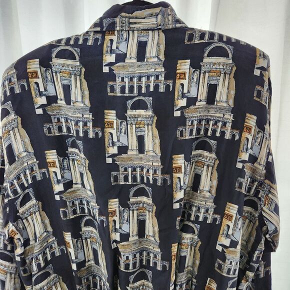 VINTAGE Details Sportswear 100% Silk Jacket Bomber Windbreaker Pant Set L Womens - Picture 10 of 16